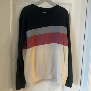 Marine Layer - Jordan Sweatshirt in Navy/Natural Colorblock